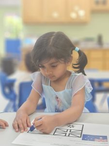 Palo Alto. A child learning at our Palo Alto Campus.