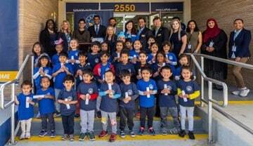 Children in Fremont, California, singing