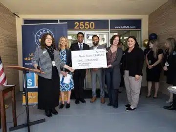 Another photo of the grand opening of the new preschool located in Fremont, California