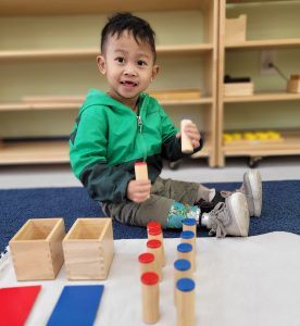 Montessori preschool using sensory activities in Fremont, CA.