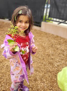 dub - girl holding flower
