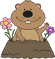Image result for groundhog day clipart