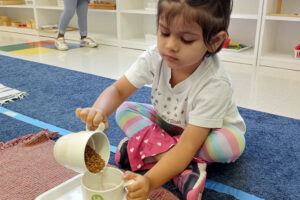 Children at Learn And Play Montessori preschool love to learn.