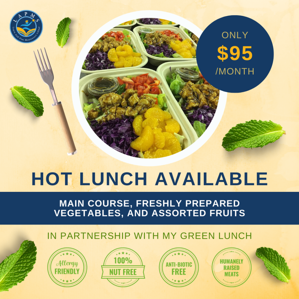 lunch program at preschool in Fremont, California