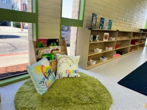 the inside of a Montessori campus like Moraga, California's preschool