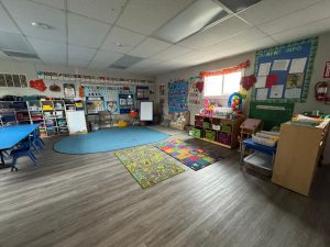 the inside of a learn and play classroom like in Hercules, CA